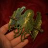 Cthulhu - skórzana spinka do włosów - obrazek 3