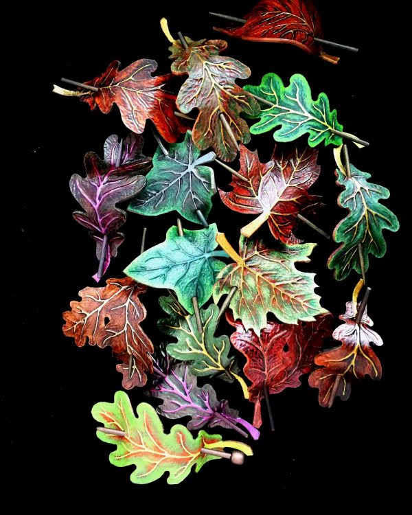 Liść - spinka do włosów