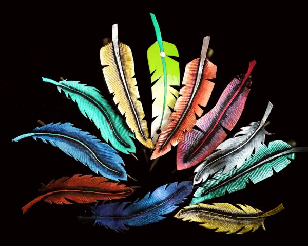 Piórko - spinka do włosów