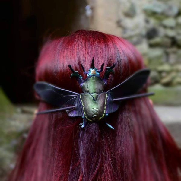 Chrząszcz - spinka do włosów