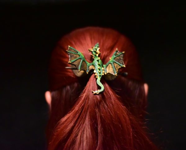 Smok - spinka do włosów